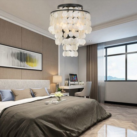 Modern Shell Ceiling Lamp For Living Room, Bedroom, and Dining Room
