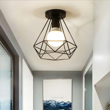 Ceiling Light in the Shape of a Diamond