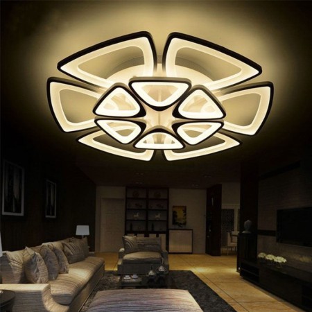 Living Room Dining Room Modern Triangle LED Flush Mount Acrylic Ceiling Light