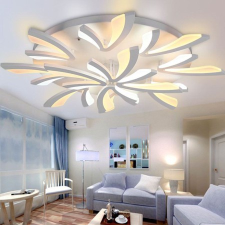 Bedroom Living Room Modern Dandelion LED Flush Mount Ceiling Light