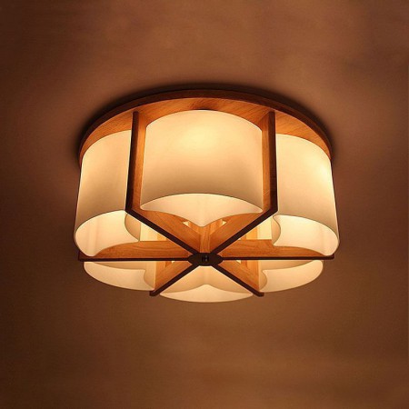 Simple Modern Glass Lamphade Ceiling Light Study Bedroom