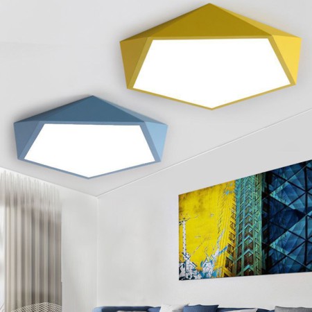Ultra Thin Home Lighting Bedroom Living Room Light Modern LED Flush Mount Diamond Design Ceiling Light