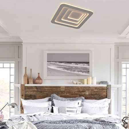 Line Sense Living Room Bedroom Lamp Modern LED Flush Mount Acrylic Side Illuminating Ceiling Light