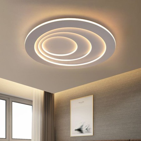 With Remote Control, Modern Round LED Flush Mount Circular Lamp Side Illuminating Ceiling Light Hallway Bedroom Light