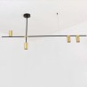 Nordic Simple Pendant Light Living Room Study Light Electroplating Iron Pendant Light