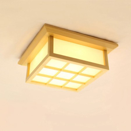 Modern Wooden Ceiling Light Balcony Aisle Lighting Simple LED Ceiling Light