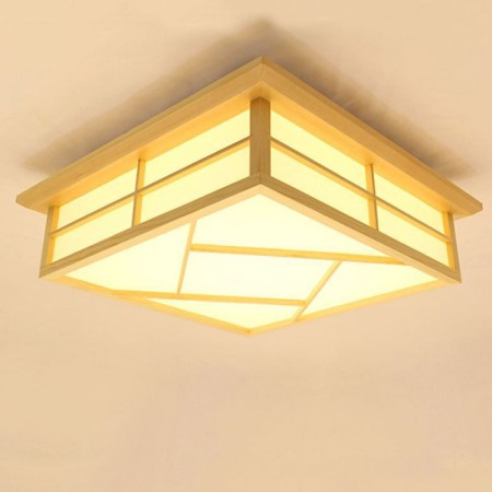 LED Ceiling Light Bedroom Study Lighting Creative Wooden Ceiling Light