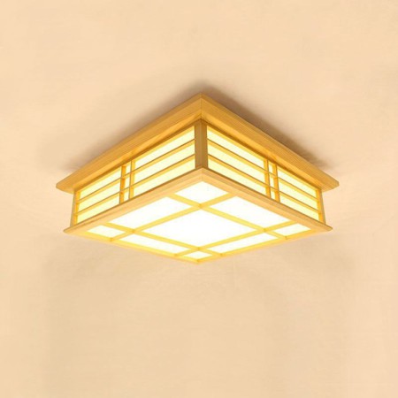 Interlaced Lines LED Ceiling Light Living Room Bedroom Study Lighting Contemporary Wooden Ceiling Light