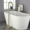 3 Colors Floor Mounted Bath Tub Faucet Free Standing Bath Mixer Tap