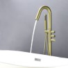 Floor Mounted Bath Shower Mixer Tap Luxury Freestanding Bathroom Tub Shower Faucet