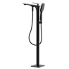 Contemporary Floor Mounted Standing Bathtub Faucet with Adjustable Hand Shower
