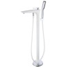 Floor Mount Brass Faucets With Hand Shower Freestanding Bathtub Faucet
