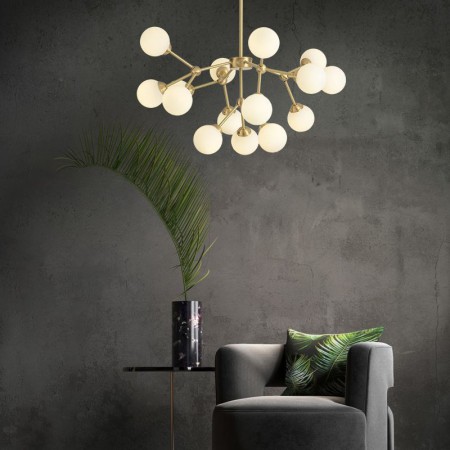 Magic Bean Glass Ball Lamp Study Living Room Nordic Brass Pendant Lamp