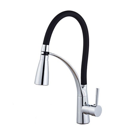 LED Kitchen Sink Faucet Mixer Tap in Black