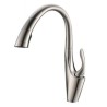 Chrome/Nickel Brushed/Black Pull Out Kitchen Faucet Rotatable Mixer Tap Water Flow Switchable Tap
