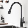 Optional Swivel Nozzle Kitchen Faucet Rotatable Three Functions Spray Head Tap Chrome/Black