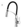Single Handle Chrome Polished Kitchen Faucet Basin Tap With Foldable Plastic Hose