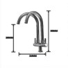 High Double Spouts Stainless Steel Kitchen Faucet Kitchen Tap