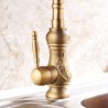 Tall Antique Brass Kitchen Mixer Faucet
