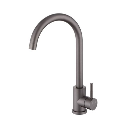 Swan Neck Mixer Tap Stainless Steel Kitchen Sink Faucet