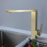 Square Single Lever Kitchen Faucet Rotatable