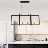 4-Light Industrial Style Pendant Lighting For Entryway Hallway Dining Room