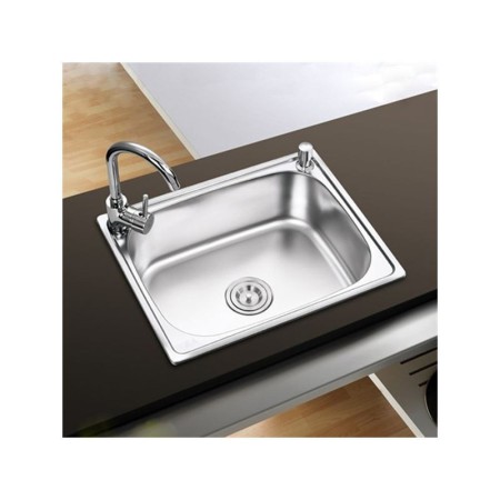 Single Bowl Small Stainless Steel Kitchen Sink (Faucet Not Included)