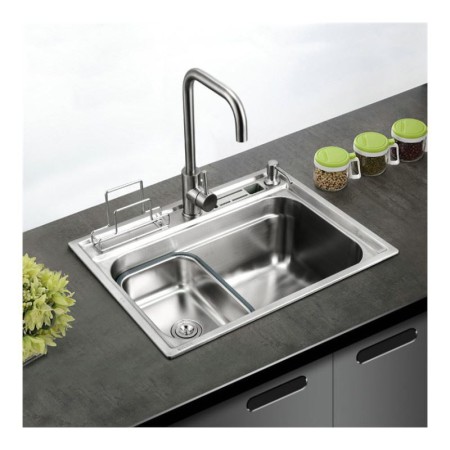 S4939 18in Single Bowl Stainless Steel Kitchen Sink Topmount (Faucet Not Included)