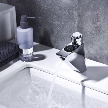 Led Basin Faucets Intelligence Temperature Digital Wash Basin Mixer Faucets