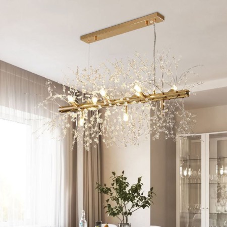 LED Fireworks Pendant Light Contemporary Hanging Lamp For Dining Room, Living Room, and Bedroom