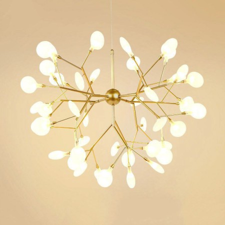 Contemporary LED Chandelier Tree Branch Shape Living Room Bedroom Study Light Firefly Pendant Light