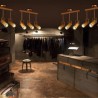 Nordic Ceiling Spotlight Bamboo Tube Spotlight Industrial Clothing Shop Coffeehouse Bar Lighting